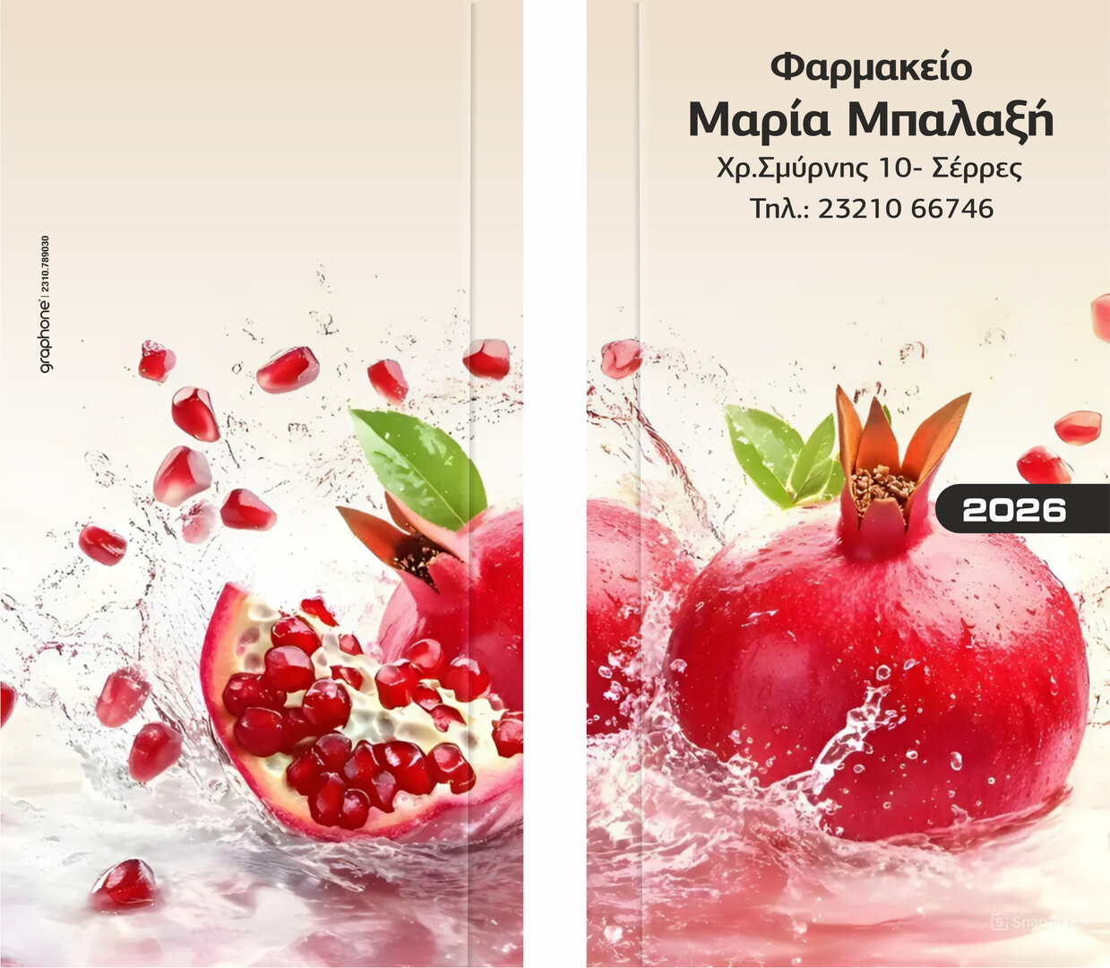 Ατζέντες φαρμακείου τσέπης σχέδιο Νο2
