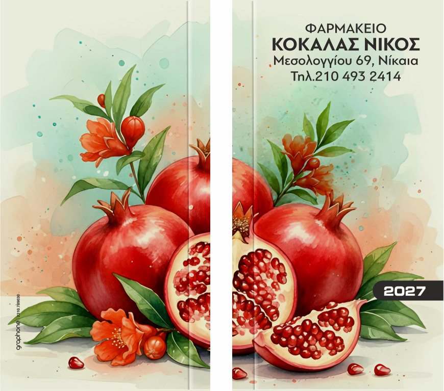 Ατζέντες φαρμακείου τσέπης σχέδιο Νο4 - ΔΩΡΟ